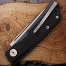 Real Steel Luna Lite Folding Knife 2.75" D2 Tool Steel Blade Black G10 Handle
