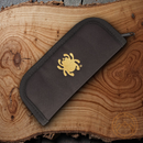 Spyderco Large Nylon Pouch Black logo on Front Nylon Construction 7" x 3" x 1"