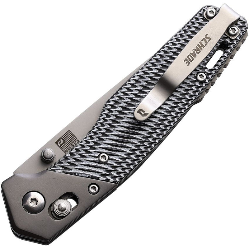 Schrade Krux Pivot Lock Folding Knife 3.25" S35VN Steel Tanto Blade Black And White Sculpted G10 Handle 1136250 -Schrade - Survivor Hand Precision Knives & Outdoor Gear Store
