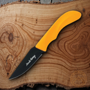 Schrade Uncle Henry Hunting Set Fixed Knife Stainless Blades Orange ABS Handles