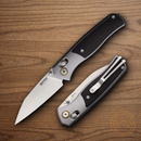 SRM Knives Medal Folding Knife 3.25" 14C28N Steel Blade Aluminum/Wood Handle
