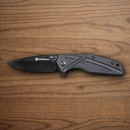 Smith & Wesson Folding Knife 3" Stainless Steel Blade Black Aluminum Handle