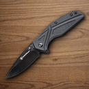 Smith & Wesson Folding Knife 3" Stainless Steel Blade Black Aluminum Handle