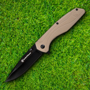 Smith & Wesson Folding Knife 3.5" Stainless Steel Blade Tan Nylon Handle