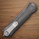 Smith & Wesson Out The Front Folding Knife 3.5" Stainless Steel Blade Gray Aluminum Handle