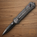 Smith & Wesson Out The Front Folding Knife 3.5" Stainless Steel Blade Gray Aluminum Handle