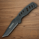 Smith & Wesson ExtremeOps Folding Knife 3.5" Stainless Steel Blade Black Coated Skeletonized Handle