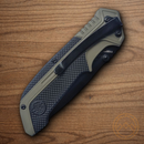 Smith & Wesson Folding Knife 3.25" Stainless Steel Blade Black/Green Aluminum Handle