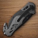 Smith & Wesson Folding Knife 3.25" Stainless Steel Blade Black/Gray Aluminum Handle