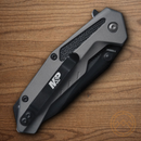 Smith & Wesson M&P Folding Knife 2.75" Stainless Steel Blade Black/Gray Aluminum Handle