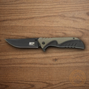Smith & Wesson M&P Folding Knife 3.5" Stainless Steel Blade Green/Black Nylon/Rubber Handle