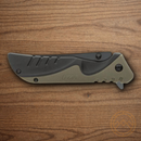 Smith & Wesson M&P Folding Knife 3.5" Stainless Steel Blade Green/Black Nylon/Rubber Handle