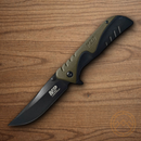 Smith & Wesson M&P Folding Knife 3.5" Stainless Steel Blade Green/Black Nylon/Rubber Handle