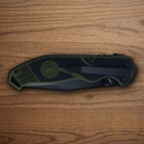 Smith & Wesson Folding Knife 3.5" Stainless Steel Blade Green/Black Aluminum Handle