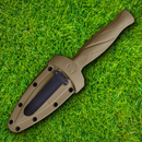 Smith & Wesson Boot Fixed Knife 3" Stainless Steel Blade Tan Rubber Handle