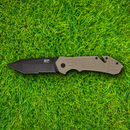 Smith & Wesson M&P Folding Knife 3.25" Stainless Steel Blade Tan Aluminum Handle