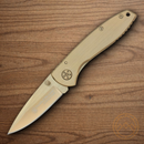 Smith & Wesson Executive Gold Folding Knife Stainless Steel Blade Stainless Handle