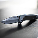 Smith & Wesson Freighter Folding Knife 3.5" 8Cr13MoV Steel Blade Green Stainless/G10 Handle