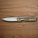 Smith & Wesson Cleft Folding Knife 3.5" Stainless Steel Blade Tan G10/Stainless Handle