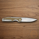 Smith & Wesson Cleft Folding Knife 3.5" Stainless Steel Blade Tan G10/Stainless Handle