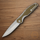 Smith & Wesson Cleft Folding Knife 3.5" Stainless Steel Blade Tan G10/Stainless Handle