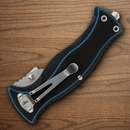 Smith & Wesson M&P Officer Folding Knife 3.13" 8Cr13MoV Steel Blade Black/Blue G10 Handle