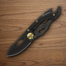 Smith & Wesson Small Folding Knife 2" Stainless Steel Blade Black Stainless Handle