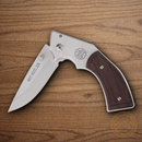 Smith & Wesson Revolver Folding Knife 3" Stainless Steel Blade Stainless/Rosewood Handle
