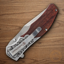 Smith & Wesson Unwavered Folding Knife 3.5" Stainless Steel Blade Brown Wood Handle