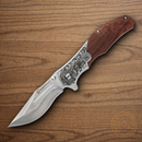 Smith & Wesson Unwavered Folding Knife 3.5" Stainless Steel Blade Brown Wood Handle