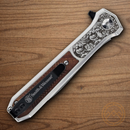 Smith & Wesson Unwavered Folding Knife 3.5" Carbon Steel Blade Stainless/Rosewood Handle