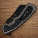 Smith & Wesson Extract & Evasion Folding Knife 3.5" Stainless Steel Blade Black/Gray Aluminum Handle