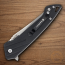 Smith & Wesson Black Ops Recurve Folding Knife 3.5" Carbon Steel Blade Black Polymer Handle
