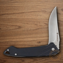 Smith & Wesson Black Ops Recurve Folding Knife 3.5" Carbon Steel Blade Black Polymer Handle