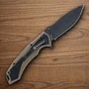 Smith & Wesson Extreme Ops Folding Knife 3.5" Carbon Steel Blade Black/Brown Polymer Handle
