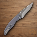 Smith & Wesson Black Ops Folding Knife 3.5" Carbon Steel Blade Gray Aluminum Handle