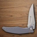 Smith & Wesson Black Ops Folding Knife 3.5" Carbon Steel Blade Gray Aluminum Handle
