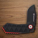 Smith & Wesson 24/7 Folding Knife 1.9" Carbon Steel Blade Black Aluminum Handle