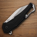 Smith & Wesson Oasis Carabiner Folding Knife 3" Carbon Steel Blade Black Aluminum Handle