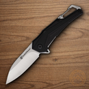 Smith & Wesson Oasis Carabiner Folding Knife 3" Carbon Steel Blade Black Aluminum Handle