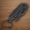 Smith & Wesson Keychain Folding Knife 2.25" Stainless Steel Blade Black Stainless Handle