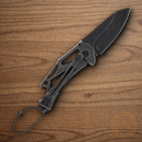 Smith & Wesson Keychain Folding Knife 2.25" Stainless Steel Blade Black Stainless Handle