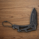 Smith & Wesson Keychain Folding Knife 2.25" Stainless Steel Blade Black Stainless Handle