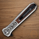 Smith & Wesson Unwavered Folding Knife 3.25" Stainless Steel Blade Brown Stainless/Wood Handle