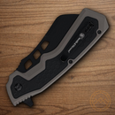Smith & Wesson Extraction & Evasion Folding Knife 3.5" Stainless Steel Blade Gray/Black Aluminum Handle