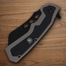 Smith & Wesson Extraction & Evasion Folding Knife 3.5" Stainless Steel Blade Gray/Black Aluminum Handle
