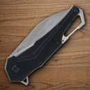 Smith & Wesson Oasis Carabiner Folding Knife 3" Stainless Steel Blade Black Aluminum Handle