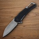 Smith & Wesson Oasis Carabiner Folding Knife 3" Stainless Steel Blade Black Aluminum Handle