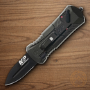 Smith & Wesson MP Compact Folding Knife 2" AUS-8 Steel Blade Dark Gray Aluminum Handle
