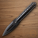 Smith & Wesson Spear Fixed Knife 4 1/4" Stainless Steel Blade Grooved Aluminum Handle
